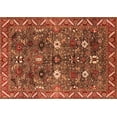 thumbnail image 1 of Ahgly Company Indoor Rectangle Oriental Orange Traditional Area Rugs, 4' x 6', 1 of 4