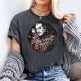 thumbnail image 3 of Retro Thriller Spiral Graphic T-Shirt, Vintage Mystery Movie Poster Style Tee Men's And Women's Graphic Tee 100% Cotton by TBun, Full Sizes S-5XL, 3 of 5