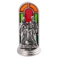 thumbnail image 1 of Estatua Religiosa Virgen María Jesús de Metal Esmaltado Figura de Familia Sagrada con Acabado Antiguo en Aleación Adecuada para Regalo Exhibición en C Estilo D, 1 of 8