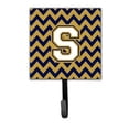 thumbnail image 1 of Letter S Chevron Navy Blue & Gold Leash or Key Holder, 1 of 1