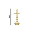 thumbnail image 4 of Brass World Brass Diya Samay Diya Pooja Oil Lamp Akhand Jot Diya Deepak for Diwali Gift Home Decor Light Lamp for Mandir, Office Temple and Shop, 4 of 4