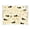 Cute Bees and Honeycomb Pattern, variant on Acrylic Tray Clear Serving Tray Rectangle Decorative Tray with Cut Handle Cute Cartoon Llama Pattern
