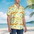 thumbnail image 5 of Daiia Cartoon Snake8 Hawaiian Shirt for Men Gentle Cotton Regular Short Sleeve Casual-Small, 5 of 9