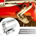 thumbnail image 2 of Unique Bargains 1pcs Universal Car Exhaust Pipe Sleeve Connector Clamp Coupler 2” Replacement, 2 of 7