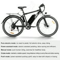 thumbnail image 6 of ZNH 500W Electric Bike for Adults - 26" Mountain eBike /Removable 374Wh Battery, 20MPH, 21-Speed & UL2849 Certified，Black, 6 of 11