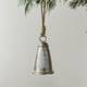 thumbnail image 5 of Adorno navideño de hierro plateado | Decoración colgante con pintura de metal | Bola navideña de 7,5 x 13 cm para decoración festiva, 5 of 5