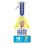 Clean Freak Deep Cleaning Mist Multi-Surface Spray, Lemon, 16 Oz Spray Bottle | Bundle of 5 Each
