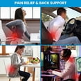 thumbnail image 6 of Lumbar Support Pillow for Office Chair & Car - Back Support Pillow Cushion with Adjustable Straps, Mesh Cover, Memory Foam for Pain Relief & Posture Support, 6 of 7