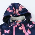 thumbnail image 6 of Zwiiyzr 1-9Y Children's Rain Jacket Cartoon Windbreaker Double Zipper Printed Hooded Coat for Kids Boys' and Girls' Coat Navy, 6 of 9