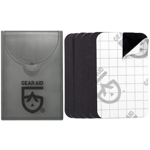 Parche de tela GEAR AID Tenacious Tape negro de 3,8 x 6,4 cm
