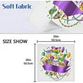 thumbnail image 7 of Coolnut Mardi Gras Cloth Napkins Set of 6, Oversized Washable Reusable Polyester Dinner Table Napkins for Family, Restaurant, Party Decor, 20 x 20 Inch, 7 of 7