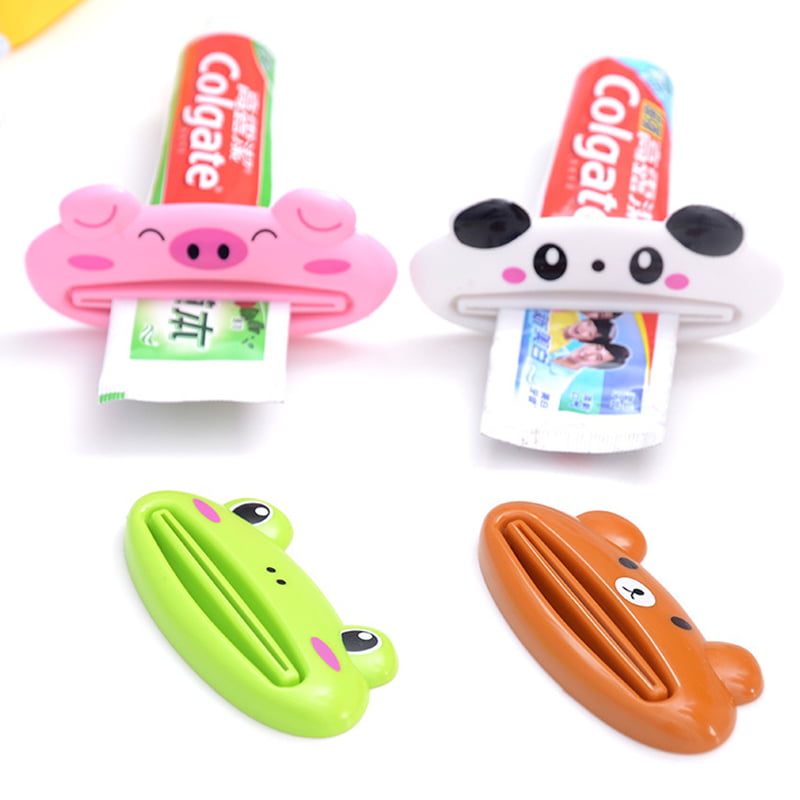 Colorful Plastic Rolling Tube Squeezer Toothpaste Easy Dispenser Bathroom Holder 