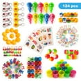 thumbnail image 4 of Easter Basket Stuffers Carnival Prizes for Kids Toys in Bulk Easter Egg Fillers 124 Pcs, 4 of 9