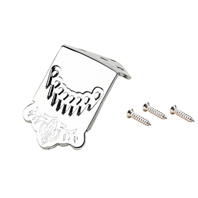 Tornillo de puente triangular para mandolina plateada, Compatible con mandolina, 8 cuerdas con extremo de bucle, 3-6 cuerdas, cigarro B