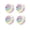 colorful-40CM, variant on 4-Pack Polka Dot Inflatable Beach Balls, Summer Pool Toys for Water Games, Birthday Party Supplies & Decorations, Outdoor Beach Play (40CM)