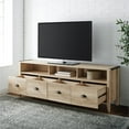 thumbnail image 5 of Bowery Hill 70" Industrial Farmhouse 4-Drawer TV Stand in White Oak, 5 of 5