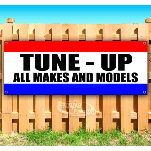 Tune Up All Makes And Models 13 oz Vinyl Banner With Metal Grommets