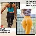 thumbnail image 4 of COMFREE Women Seamless Ruched Butt Lifting Leggings High Waist Yoga Pants Tummy Control Workout Gym Scrunch Booty Tights Sports Compression, 4 of 7