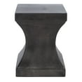 thumbnail image 4 of SAFAVIEH Outdoor Collection Curby Concrete Accent Stool Black, 4 of 7