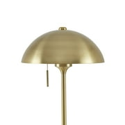 Better Homes & Gardens 62 in Modern Pull-Chain Brass Floor Lamp with Brass Dome Shade