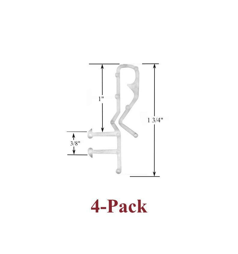 Morobor Valance Clips For Blinds - 1.81 Inch, Clear, 10 Pack, No-Drill Installation For Horizontal Mini Blinds