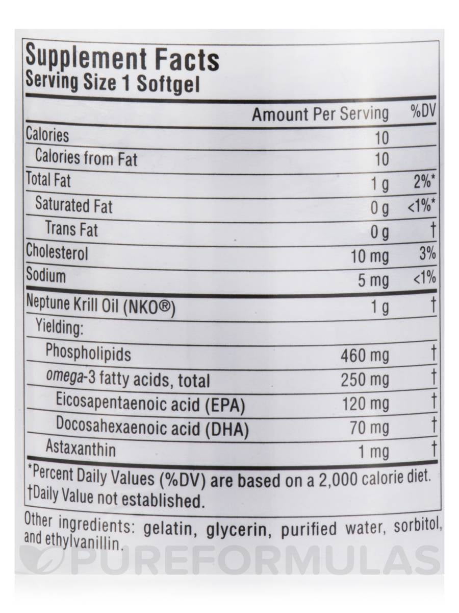 Source Naturals - NKO Neptune Krill Oil 1000 mg. - 30 Softgels