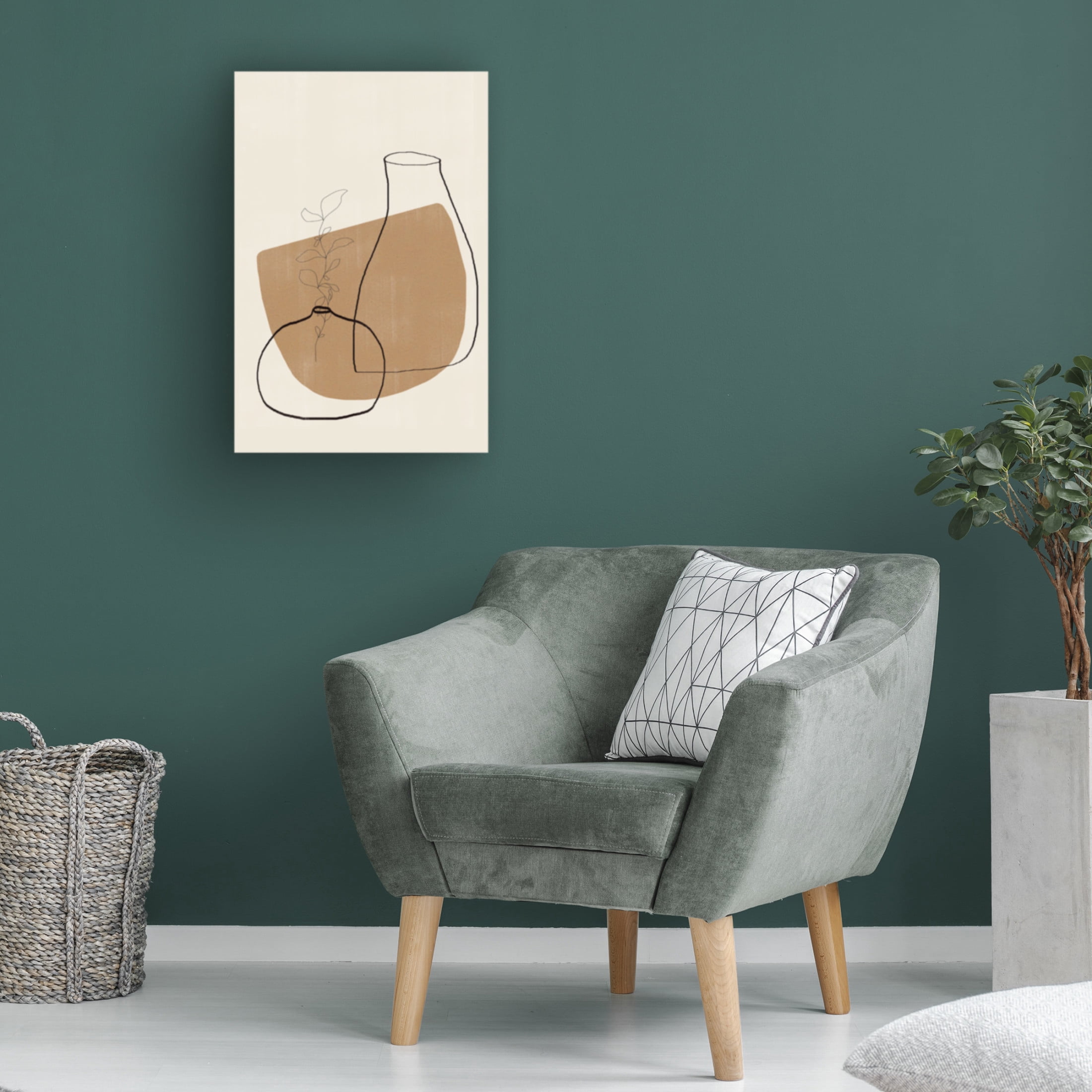 Trademark Fine Art THE MIUUS STUDIO Vases No12 Canvas Wall Art
