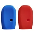 thumbnail image 2 of Silicone 5 Buttons Smart Key Skin Jacket Fob Cover Case Remote Keyless Entry Protector Suitable with Infiniti QX50 QX60 2020 Key (red and Blue), 2 of 2