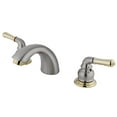 thumbnail image 1 of Mini Robinet de Toilette Répandu Sans Pop-Up - Finition Nickel Satiné avec Accents en Laiton, 1 of 1