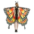 thumbnail image 1 of Capa de mariposa, chal, decoración de baile de color degradado de Halloween, alas de mariposa, 1 of 2