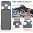 thumbnail image 4 of Foldable Chaise Lounge Chair with Adjustable Positions and Side Pocket, for Indoor and Outdoor Use, 4 of 14