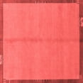 thumbnail image 1 of Ahgly Company Machine Washable Indoor Square Abstract Red Modern Area Rugs, 4' Square, 1 of 4