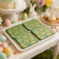 thumbnail image 4 of Easter Napkins 20 Count Green Four Leaf Clover Design Paper Napkins For Holiday Party Decorations Easter Dinner Spring Tableware Decor, 4 of 6