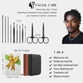 thumbnail image 3 of Rongsi Nail Clippers Set, 26 Piece Manicure Set & Pedicure Kit, Stainless Steel Fingernail & Toenail Clipper Cutters, Professional Nail Care Tools with Luxurious Travel Case for Men and Women, Black, 3 of 9