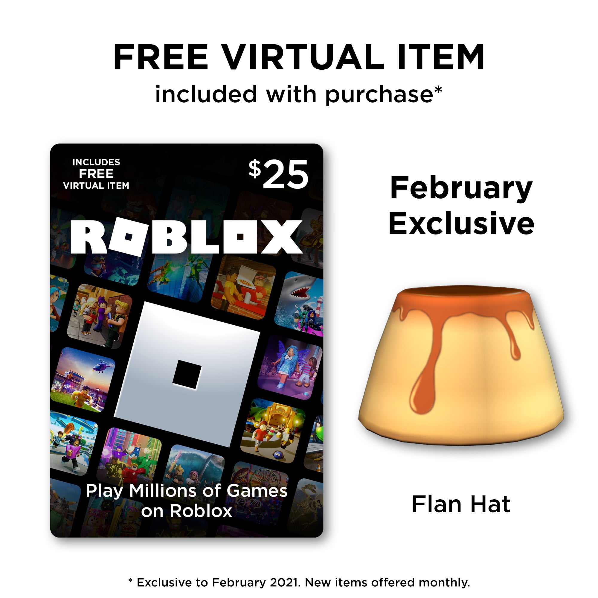 Roblox 25 Digital Gift Card Includes Exclusive Virtual Item Digital Download Walmart Com Walmart Com