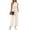 Apricot, variant on MOYIKO 2 Piece Sets for Women Casual Summer Outfits Sleeveless Tops and Wide Leg Pants with Pockets Travel Vacation Lounge Sets
