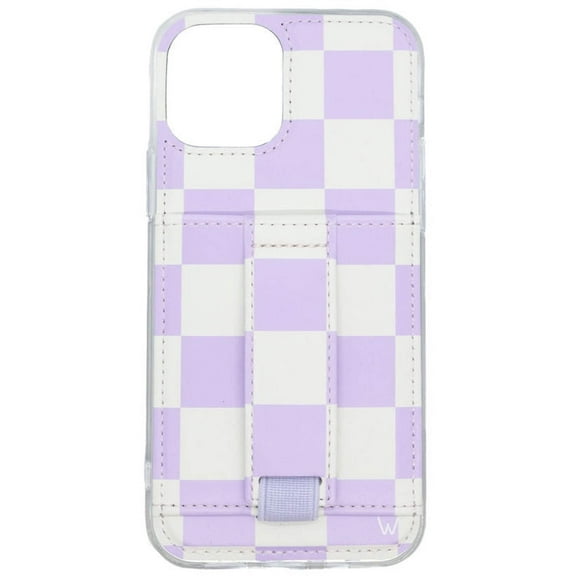 Walli Cases Check It by Kaley Munday Phone Case for iPhone 12 Pro Max with Wallet, Kickstand & Finger Strap