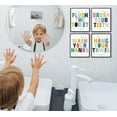 thumbnail image 3 of 4Pcs Funny Kids Bathroom Canvas Wall Art Toddler Kids Boys Girls Baby Poster Prints for Nursery Toilet Bathroom Washroom Rules Word Pictures Wall Decor, 3 of 6