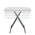thumbnail image 6 of WASUHE 30" Folding TV Tray Table, Height Adjustable Utility Small Folding Table for Sofa, Patio, Camping, Indoor/Outdoor, White, 6 of 10