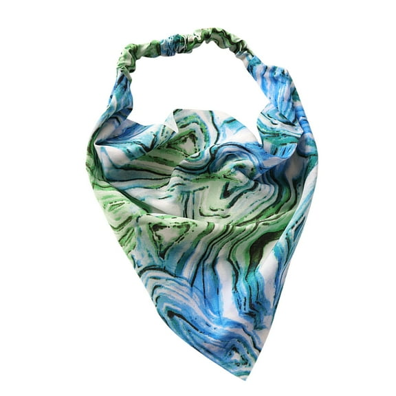 Siminsem Floral Hair Bandanas for Women, Soft Chiffon Triangle Head Kerchief with Ties, Bohemian Bandana Print Hair Scarf for Workout Yoga Daily Wear, E, One Size