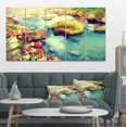 thumbnail image 1 of Mountain River with Stones - Large Seashore Canvas Wall Art, 1 of 4