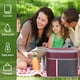 thumbnail image 4 of Bolsa térmica para picnic de 18 l con tela impermeable y forro de aluminio para salidas familiares y viajes a la playa. Aestivo | Vino | AESTIVO, 4 of 7