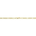 thumbnail image 4 of KoolJewelry 14k Yellow Gold Filled Solid Figaro Link Chain Necklace (3.3 mm, 22 inch), 4 of 8