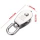 thumbnail image 3 of 2Pcs Multipurpose Stainless Steel M25 Single Pulley Block Wire Rope Hanging Wire Towing Wheel Equipment for Industrial, 3 of 5