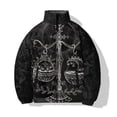 thumbnail image 2 of Abrigos de invierno para hombre, chaqueta de algodón holgada de moda, ropa de algodón con estampado oscuro y equilibrado, ropa de calle Harajuku, abrigo para hombre, 2 of 4