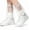 Clear, variant on AISUO 20 Pack Disposable Kids Rain Shoe Covers, Clear Non-Slip Plastic Waterproof Shoe Protectors for Water Parks, Travel & Rainy Days