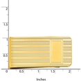 thumbnail image 2 of Primal Gold-plated Kelly Waters Money Clip with Lines and Bottom Rectangle, 2 of 4