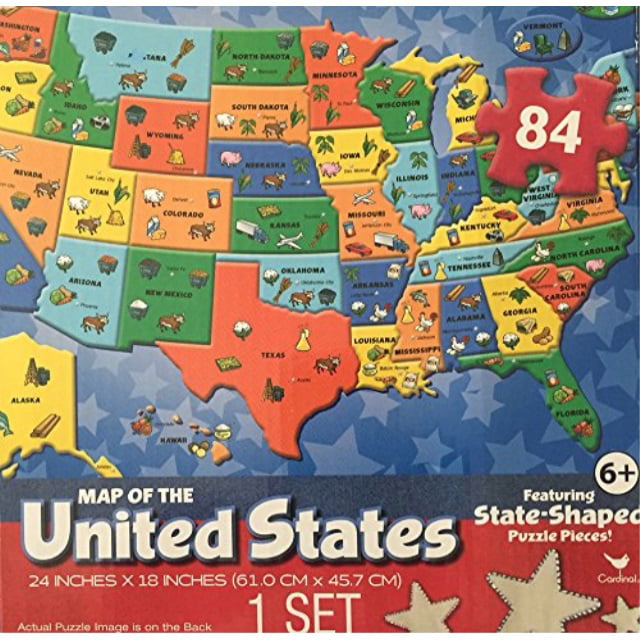 map of the united states puzzle 84 piece puzzle map of
