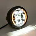 thumbnail image 4 of evomosa Motorcycle Universal 6.5" Headlight Round Headlamp with DRL Hi/Lo Beam for Motorbikes Cruisers Choppers Cafe racers, 4 of 9