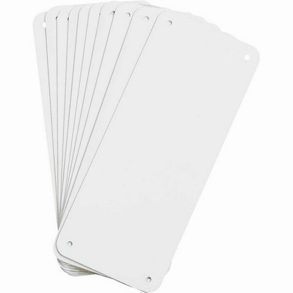 Brady Sign,Blank,Alum 4.25X10.25,PK10 106461